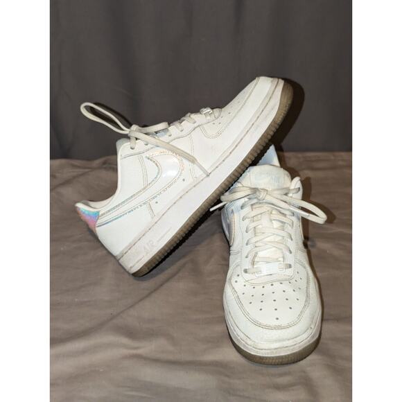 Nike Air Force 1 Premium Women's 7 White Mermaid Color Change Heel - Picture 3 of 9